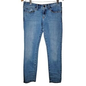 Gap 1969 Size 28 Always Skinny Low Rise Blue Jeans Pants Studded